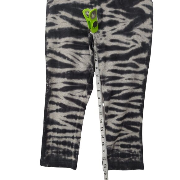 Nike Capri Leggings Womens S Tie Dye Gray White Dri Fit Athletic Athleisure - Picture 7 of 7